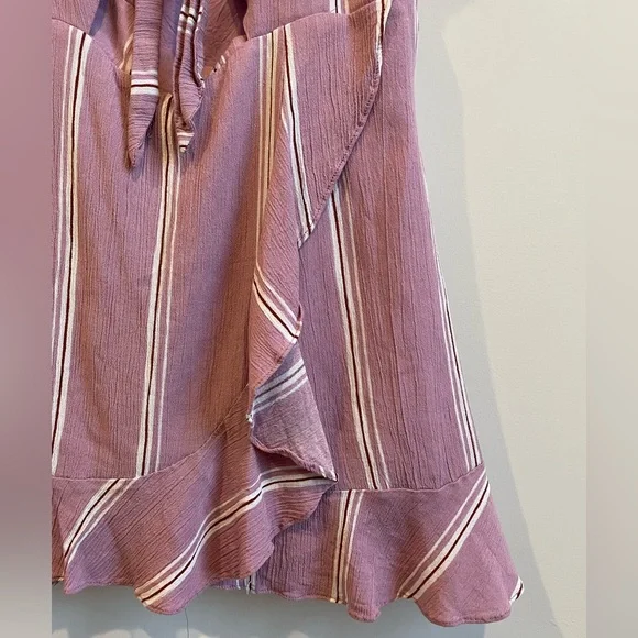 Cotton Candy LA Pink Striped Keyhole Front Mini Dress - Picture 4 of 8